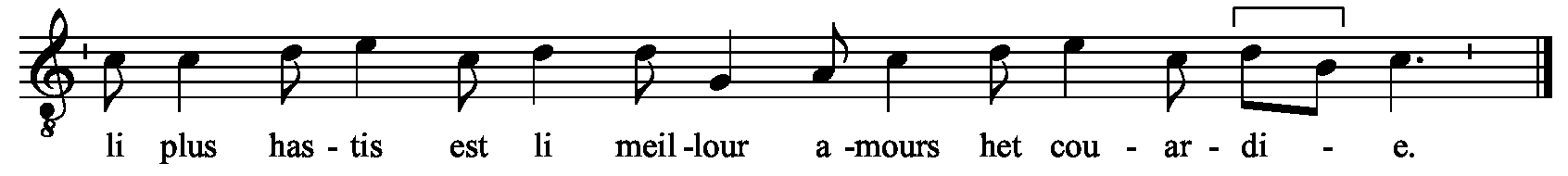 Refrain musical notation